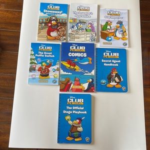 7 Disney Club Penguin Books